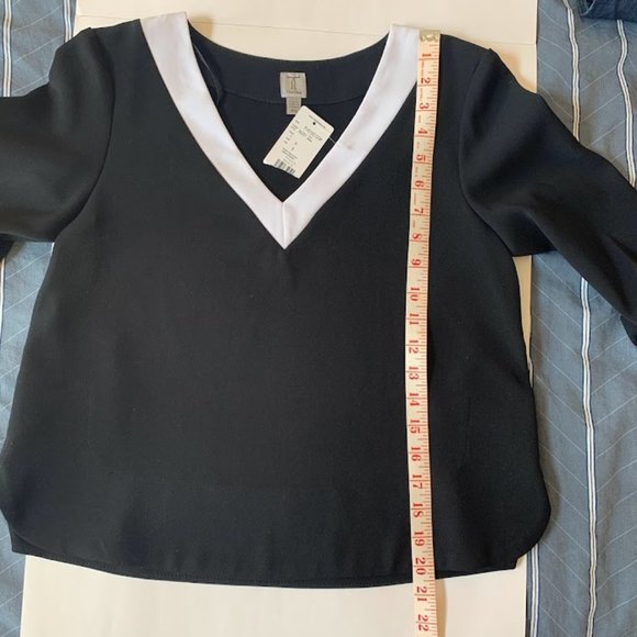 NWT Tristan 3/4 Sleeve Cropped Blouse - S - Picture 5 of 7